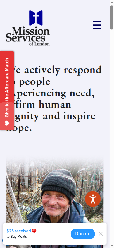 On a phone, a side tab covers the homepage headline.
